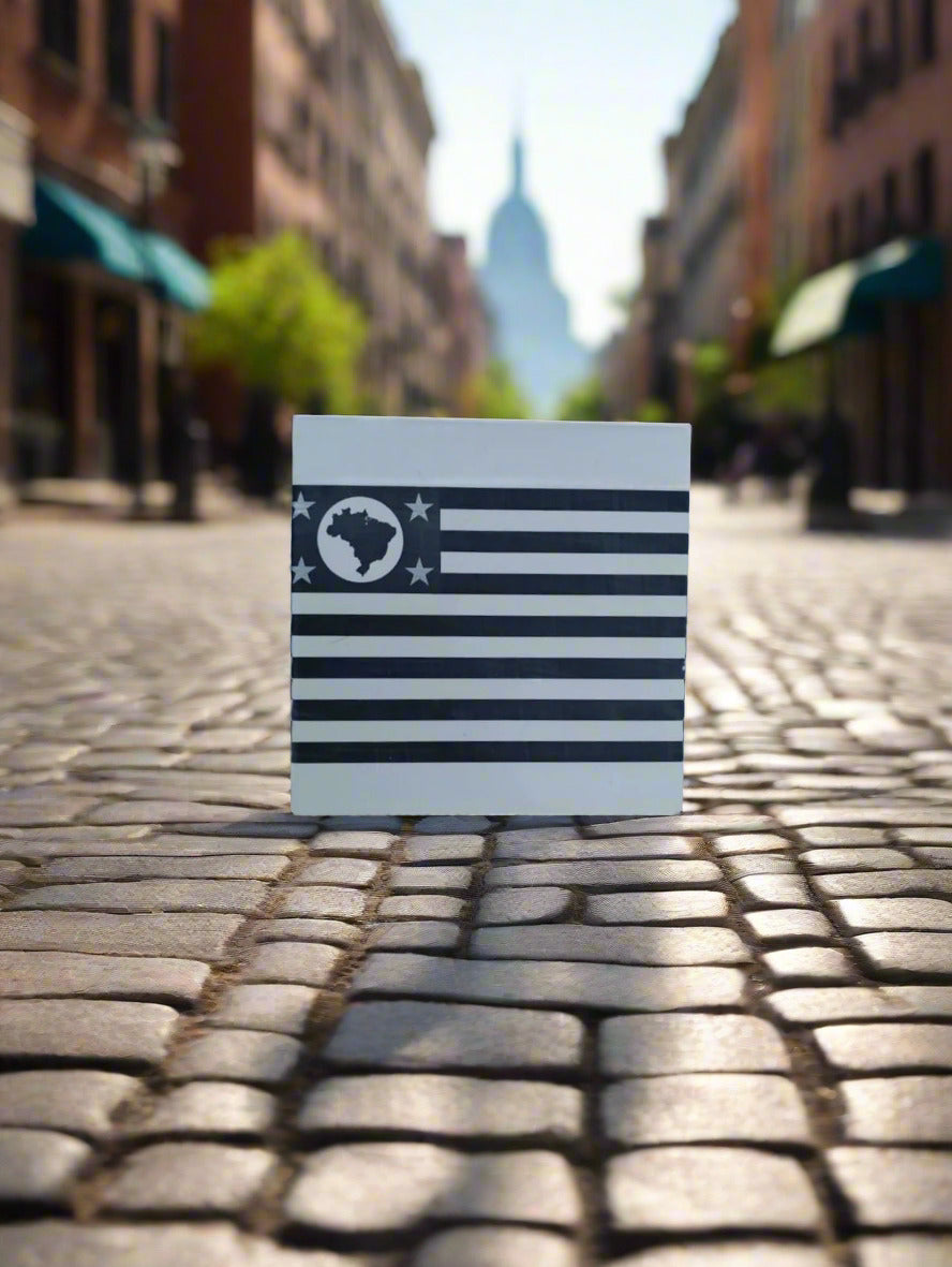 Bandeira de São Paulo Azulejo. - Finngifts