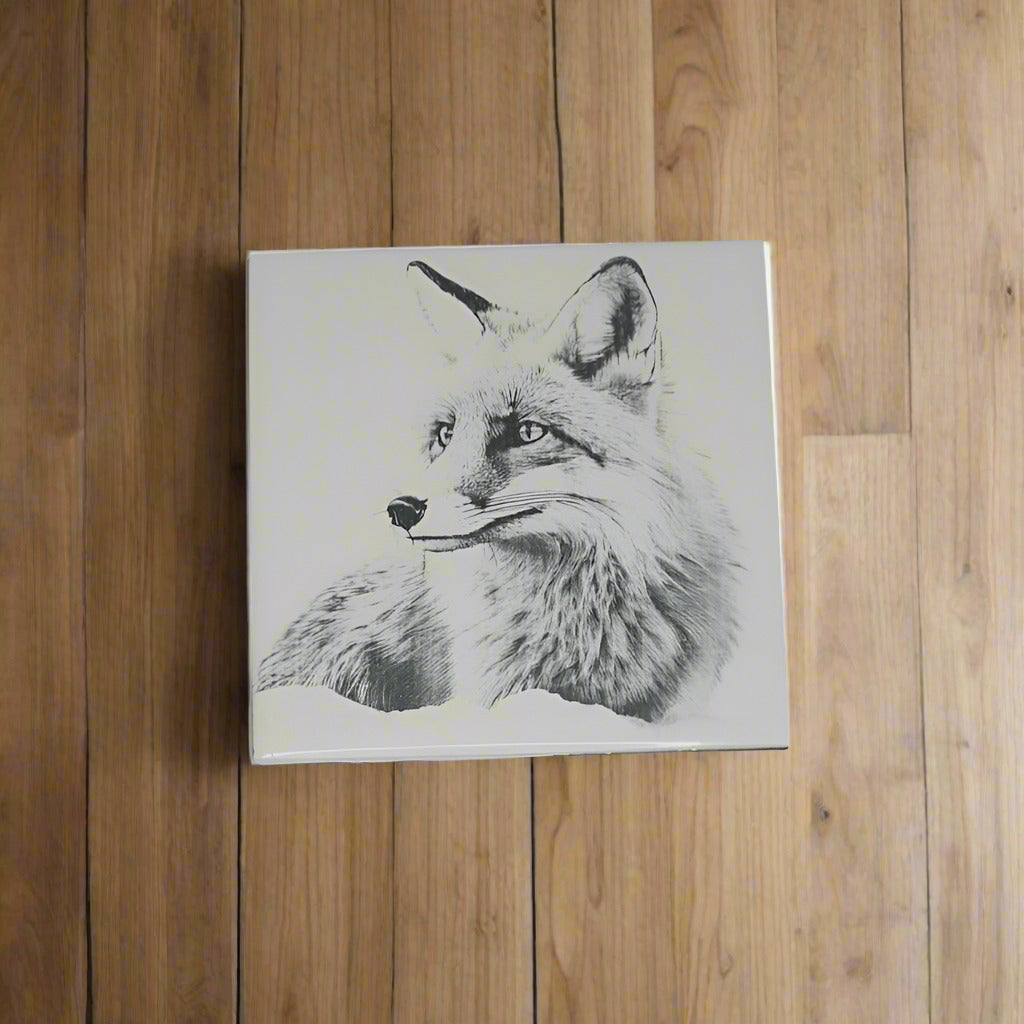 Raposa da neve azulejo. - Finngifts