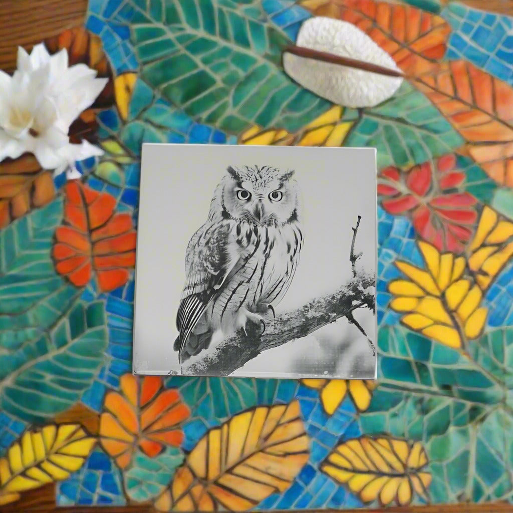 Coruja azulejo. - Finngifts