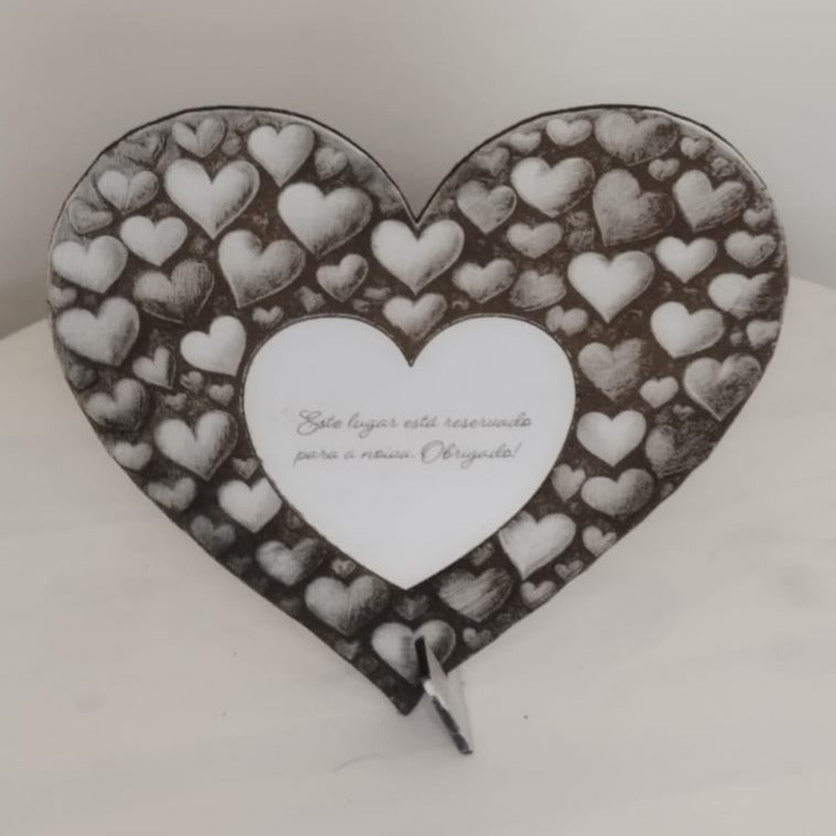 Kit 5 Placas de coração em forma de coração. Personalizado para você. - Finngifts