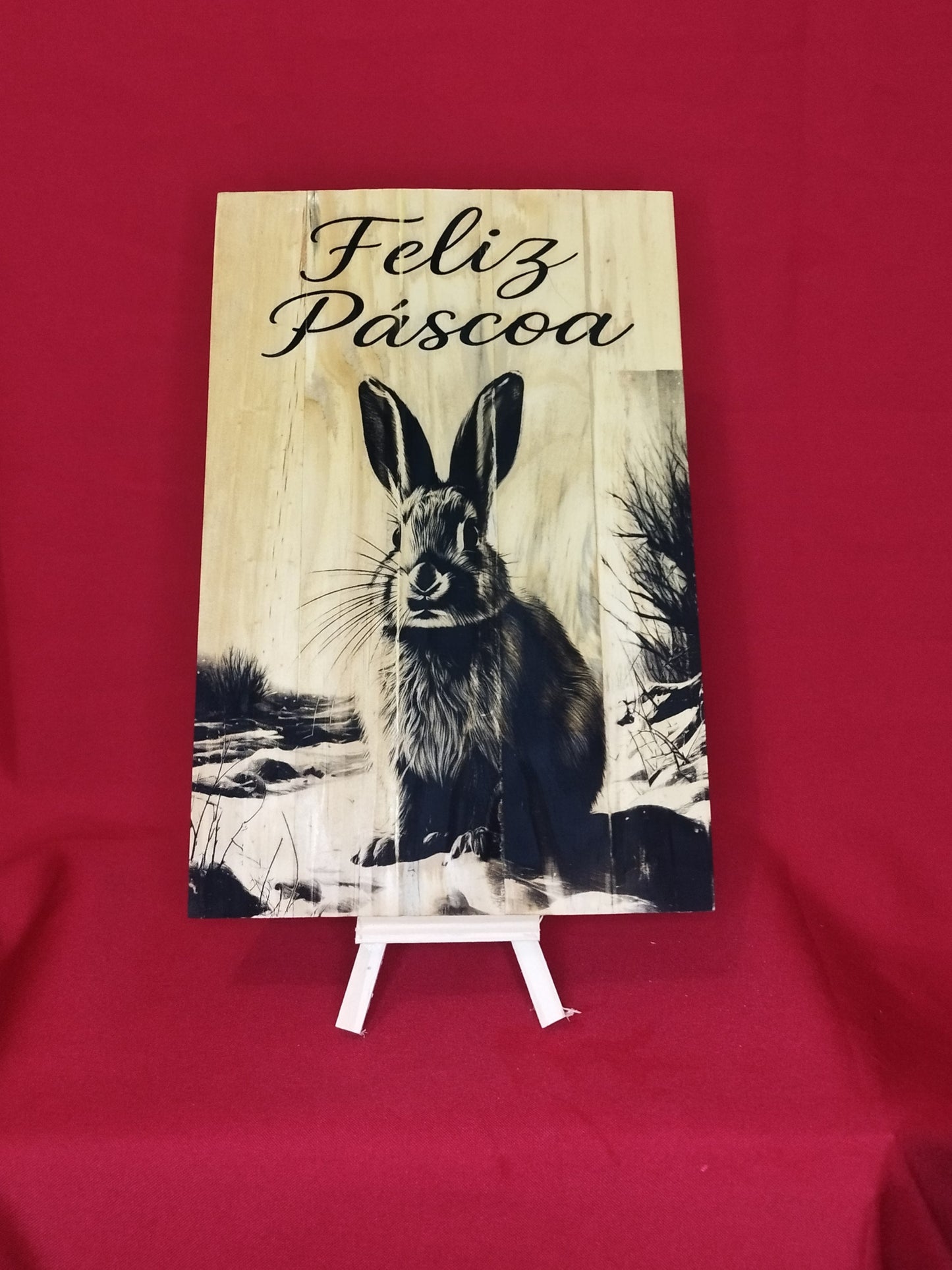 Placa de Madeira Personalizada – 28x20cm - Finngifts