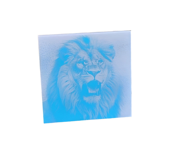 O leão azul ruge azulejo. - Finngifts