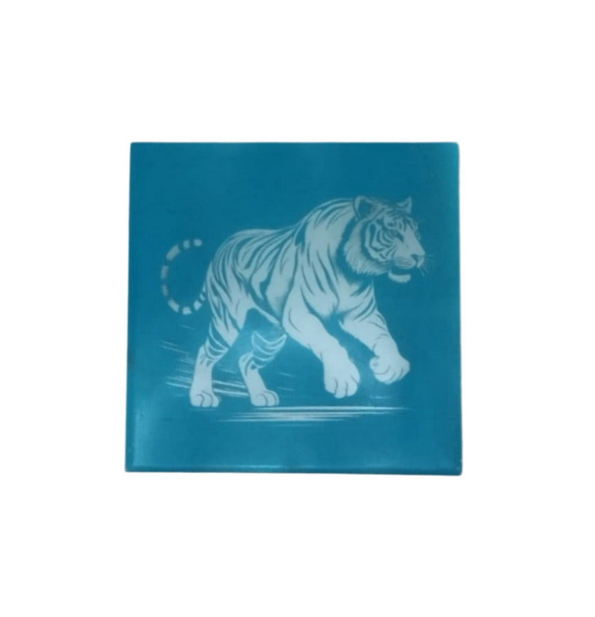 Tigre azul azulejo