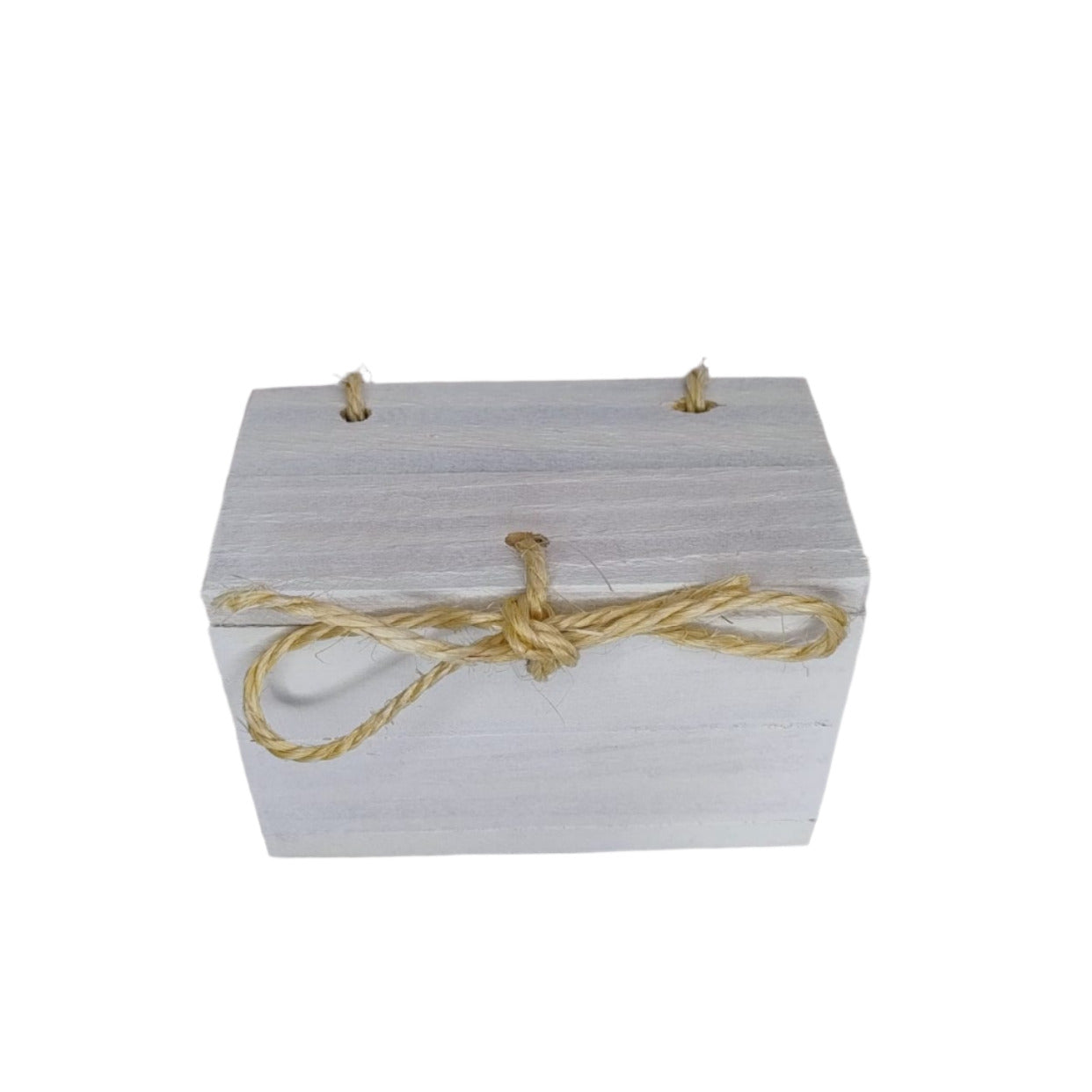 Caixa de Presente Elegante em Madeira. Branco e dourado - Finngifts