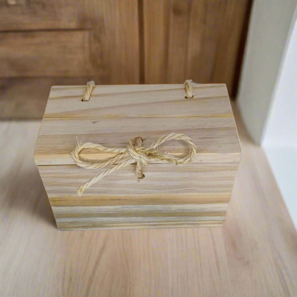 Caixa de Presente em Madeira Natural - Finngifts