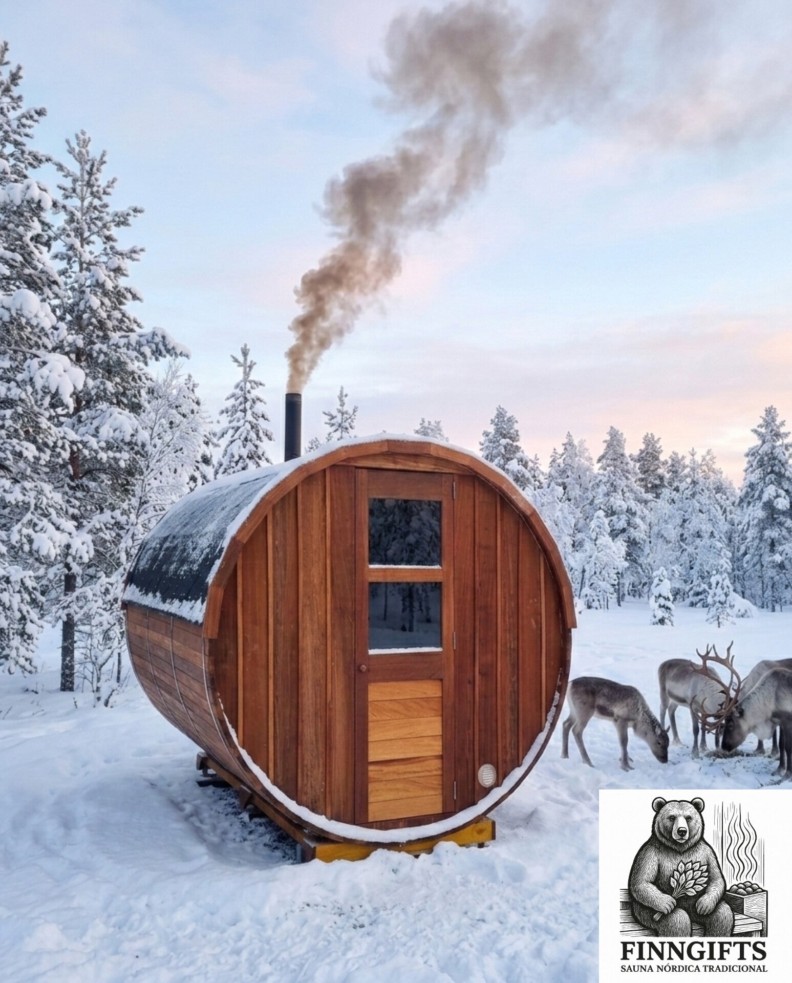 Sauna Barril Modelo L - Finngifts - Finngifts