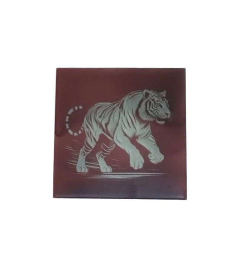 Tigre vermelho azulejo